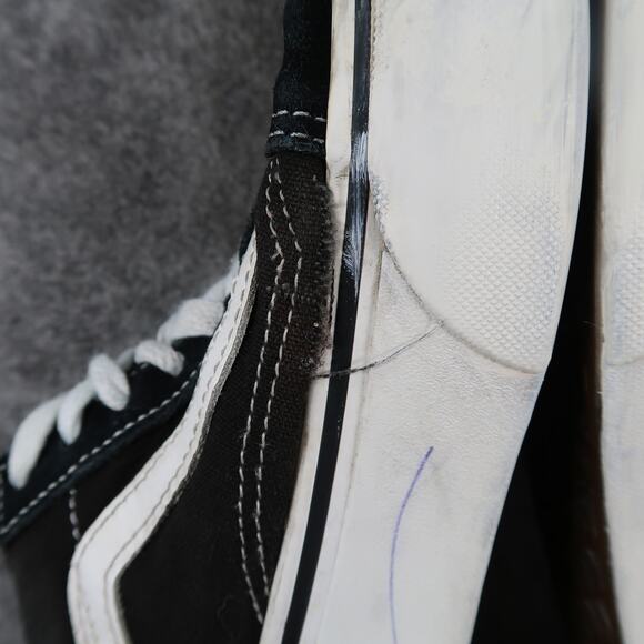 Vans Shoes Women 6.5 Platform Sneaker Old Skool Skate Casual Black Canvas Suede - Picture 11 of 13